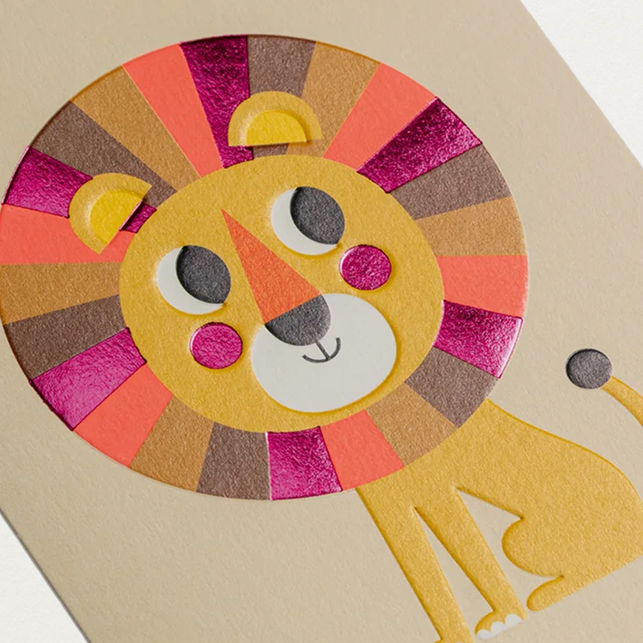 Happy Lion Card by Ingela Arrhenius 
