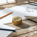 Double brass disc sharpener