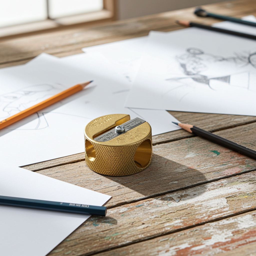 Afia disco duplo em latão