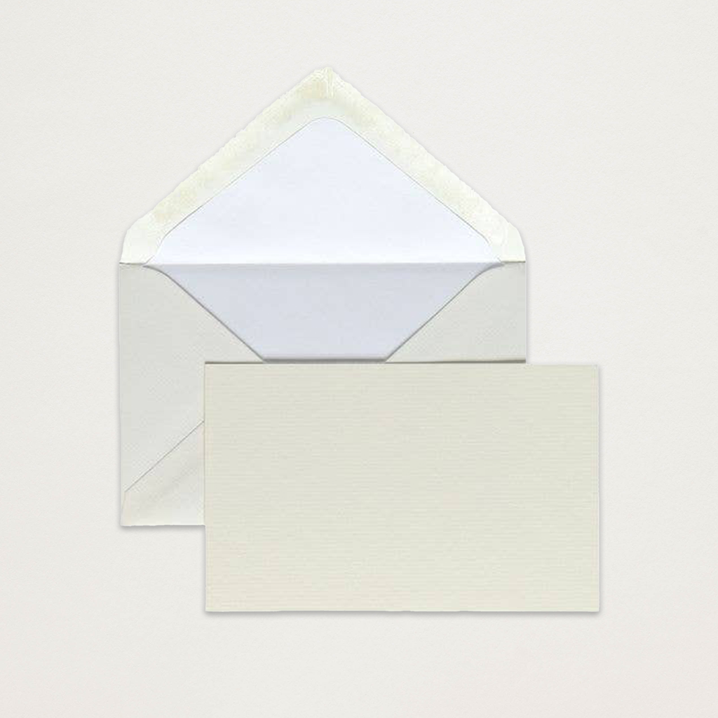 Conjunto cartões vergé creme