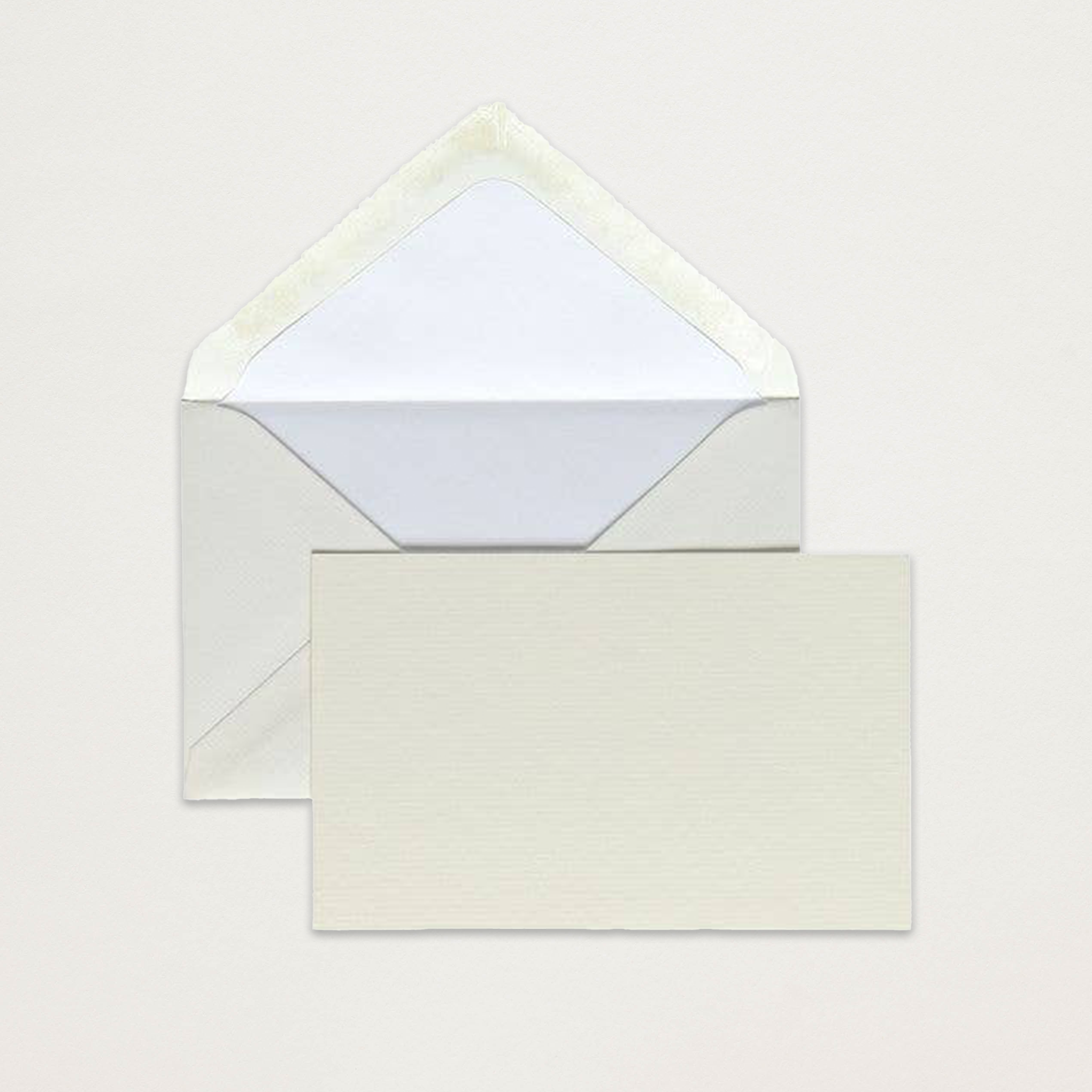 Conjunto cartões vergé creme