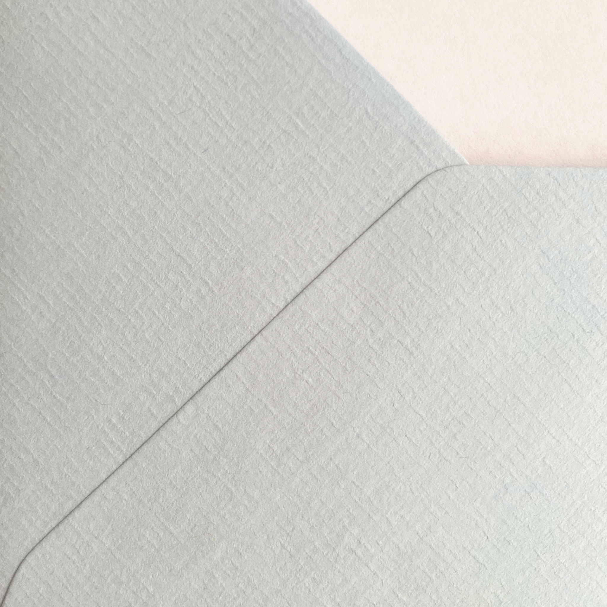 Conjunto de papel de carta A5 + envelopes forrados em papel vergê azul (x25)