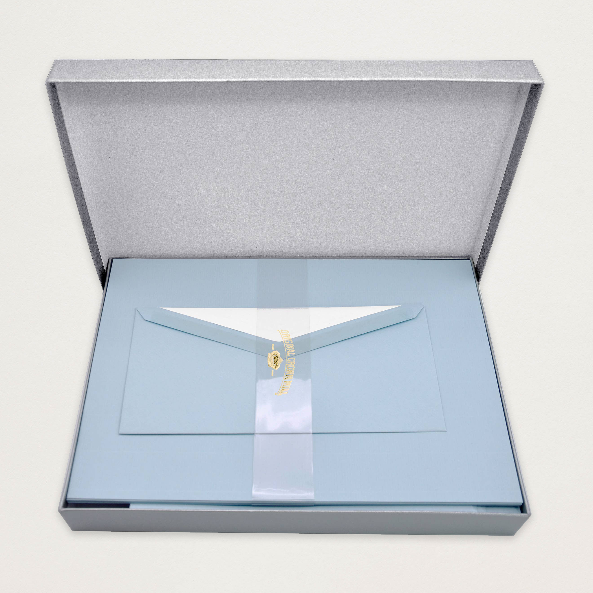 Conjunto papel de carta premium A4 azul