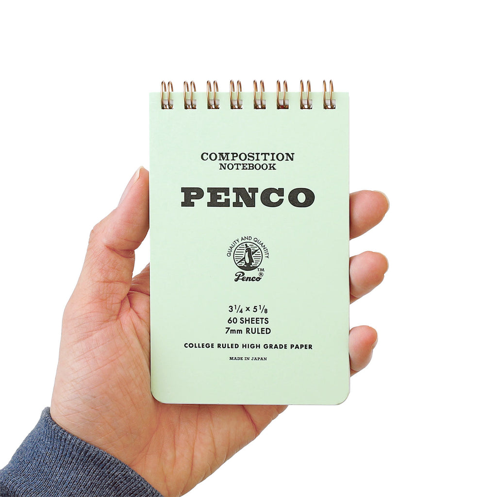 Bloco de Notas vertical verde menta Penco