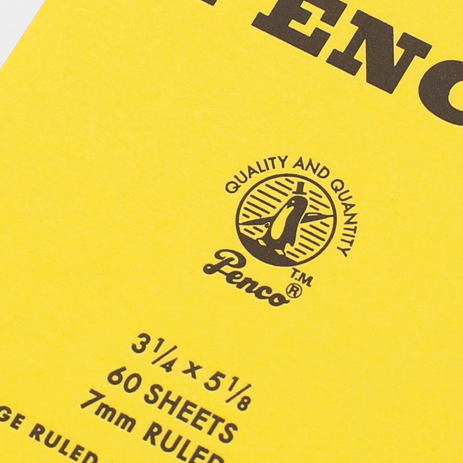 Bloco de Notas vertical amarelo Penco