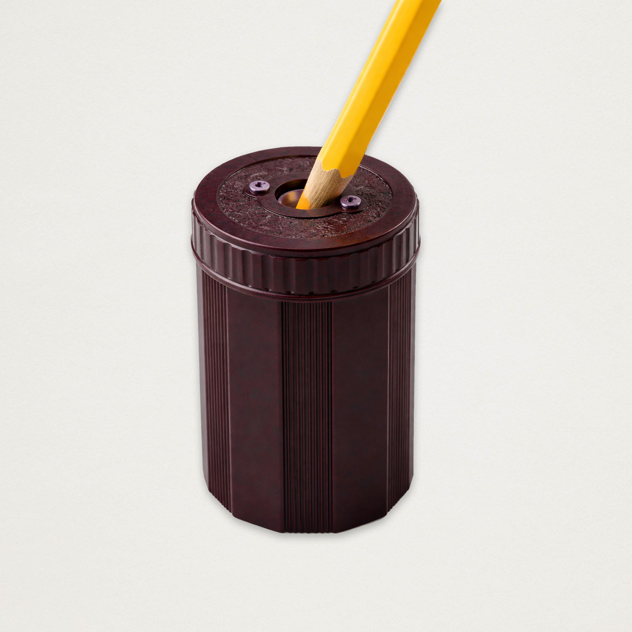 Afia em baquelite marmoreado bordeaux com depósito