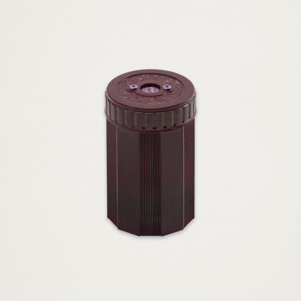 Afia em baquelite marmoreado bordeaux com depósito