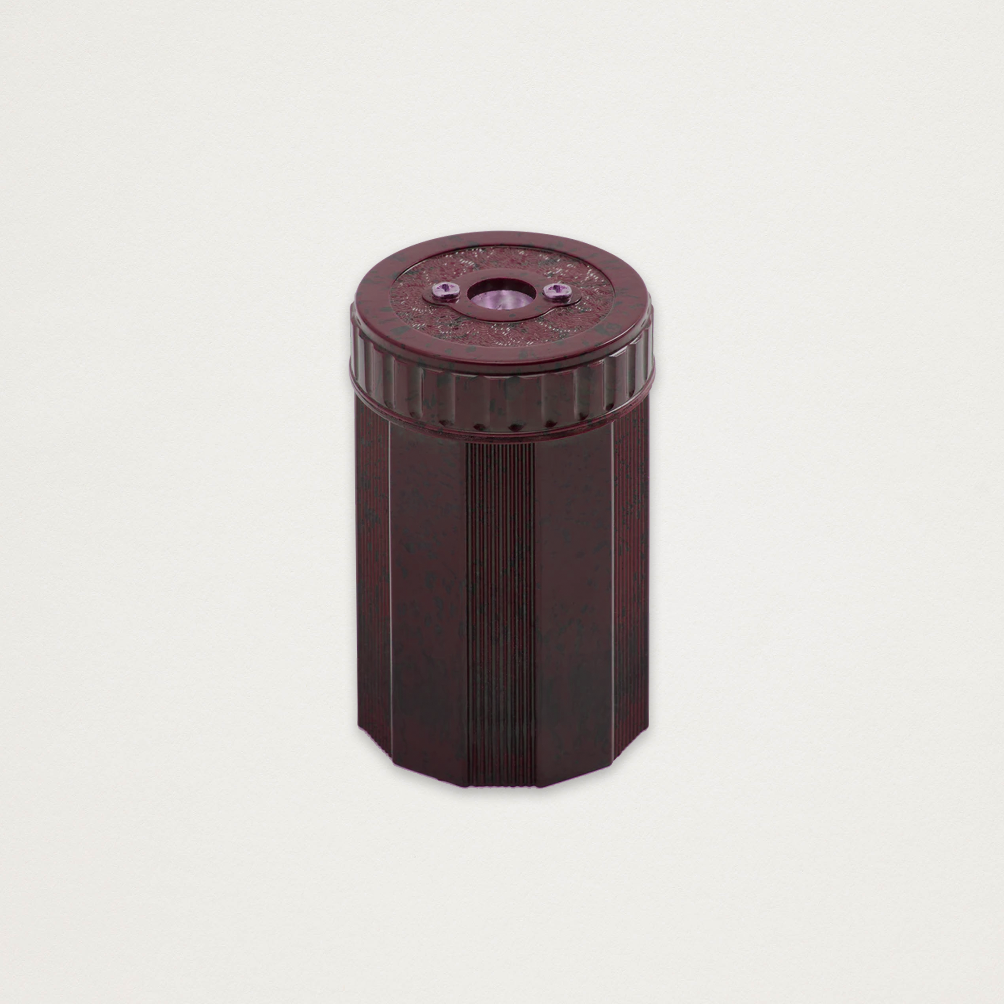 Afia em baquelite marmoreado bordeaux com depósito