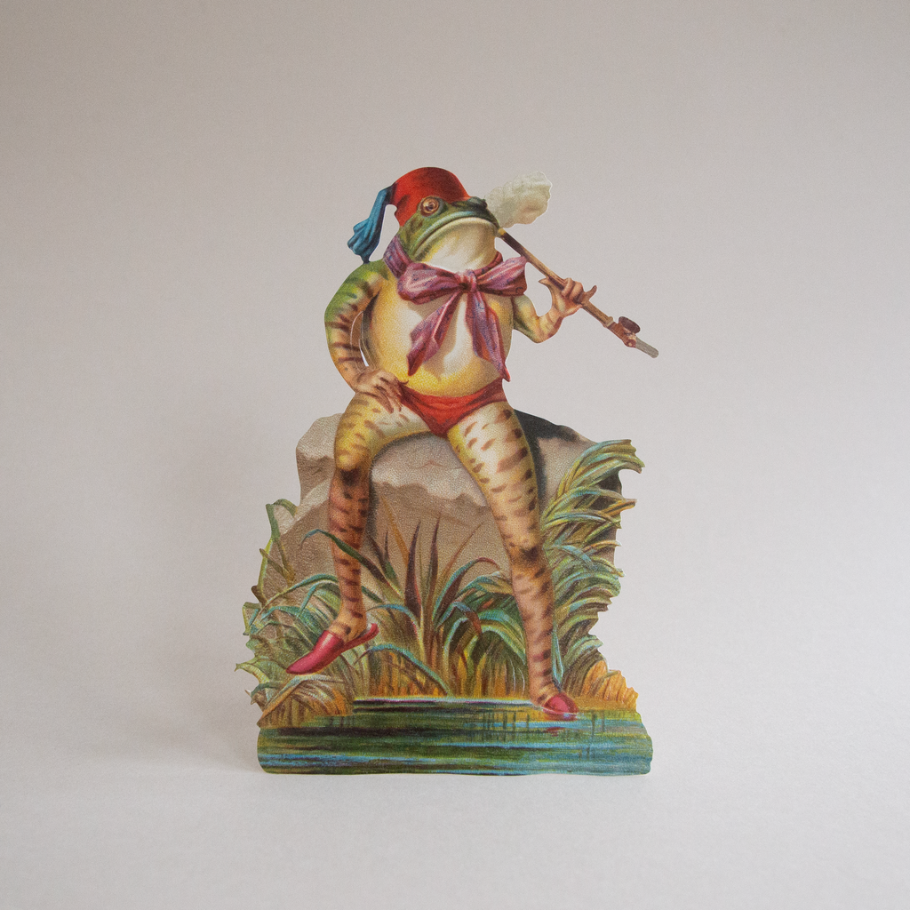 Victorian-style Christmas tree card 