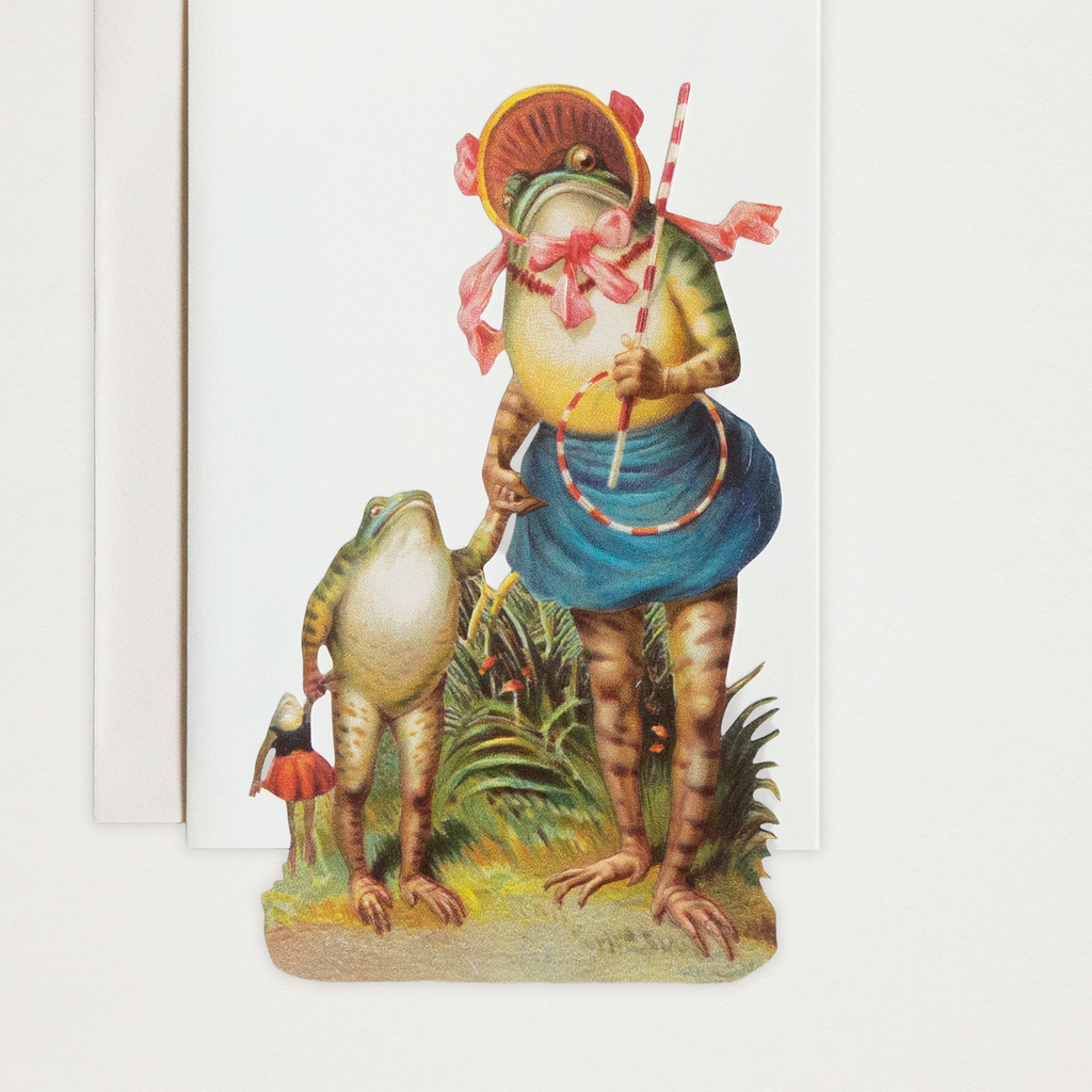 Cartão Sapos vintage