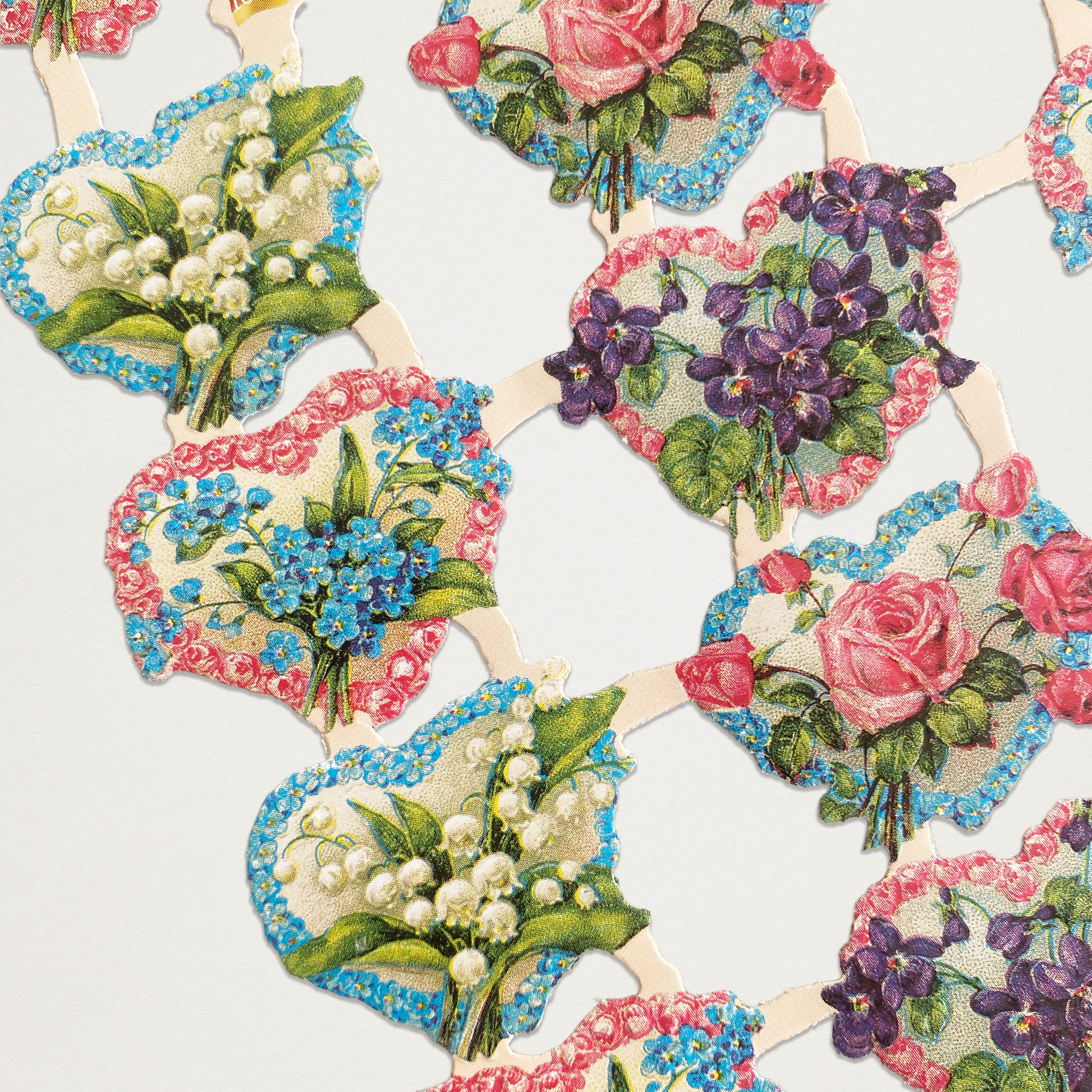 Gravuras vintage corações