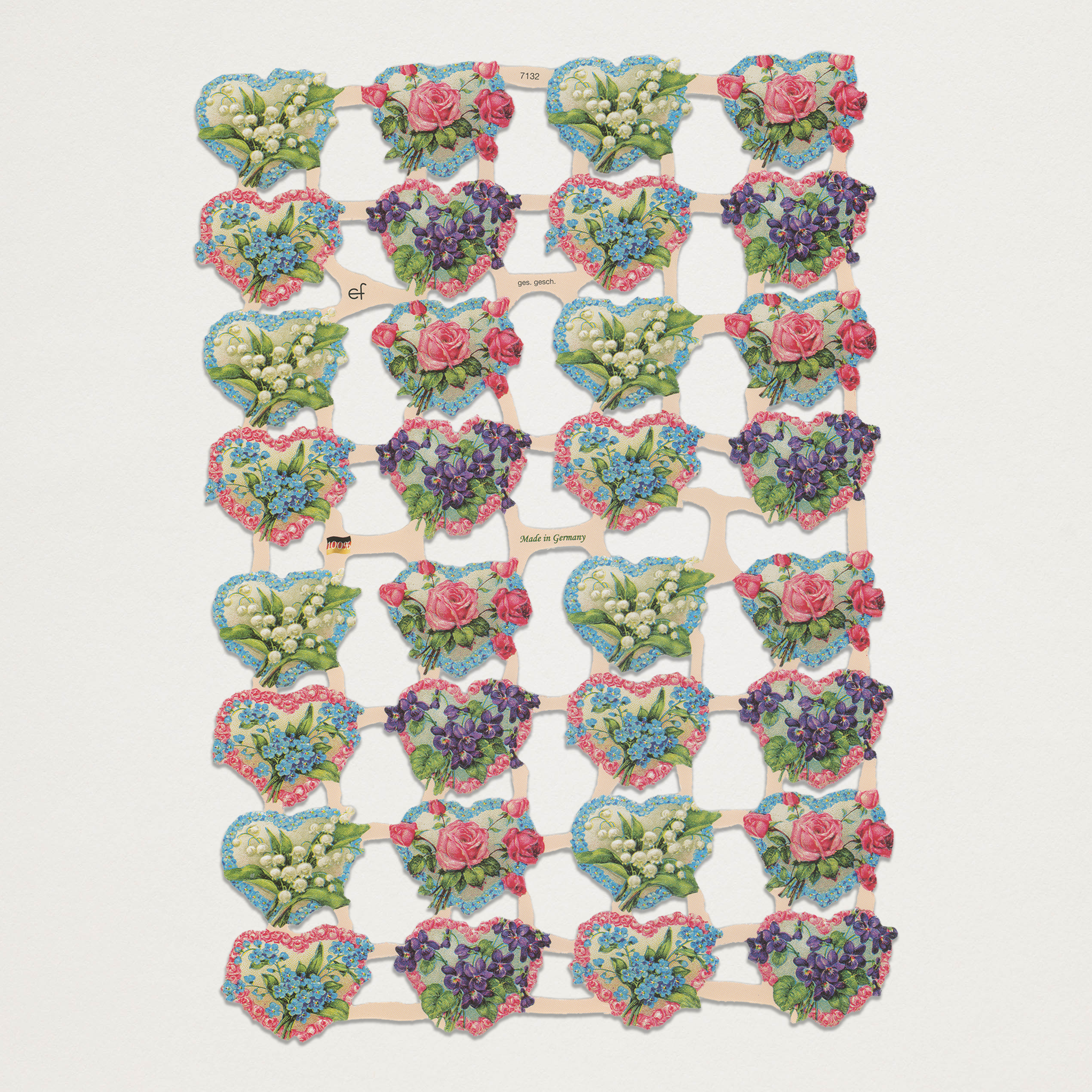 Gravuras vintage corações