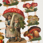 Gravuras vintage cogumelos