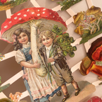 Gravuras vintage cogumelos