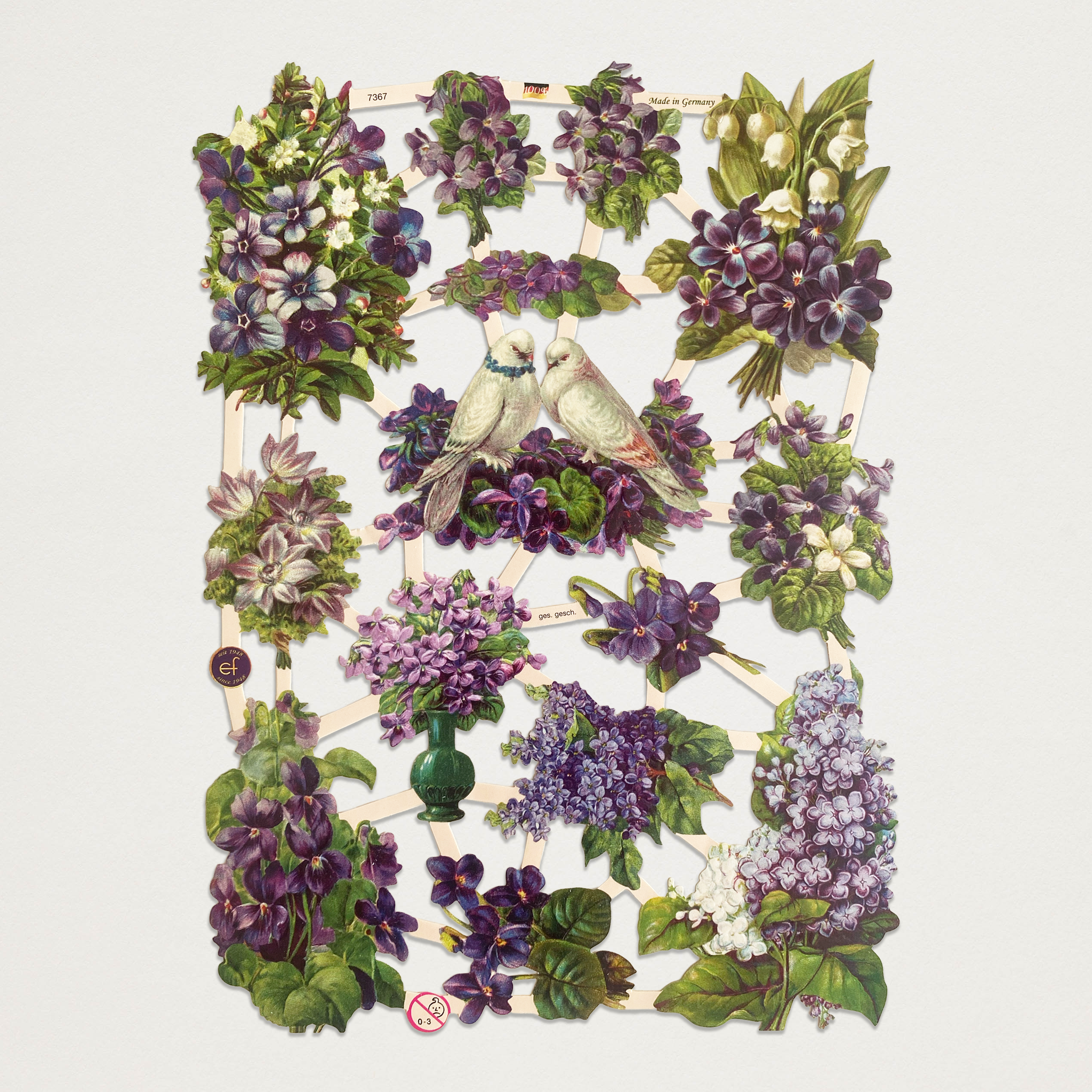 Gravuras vintage violeta