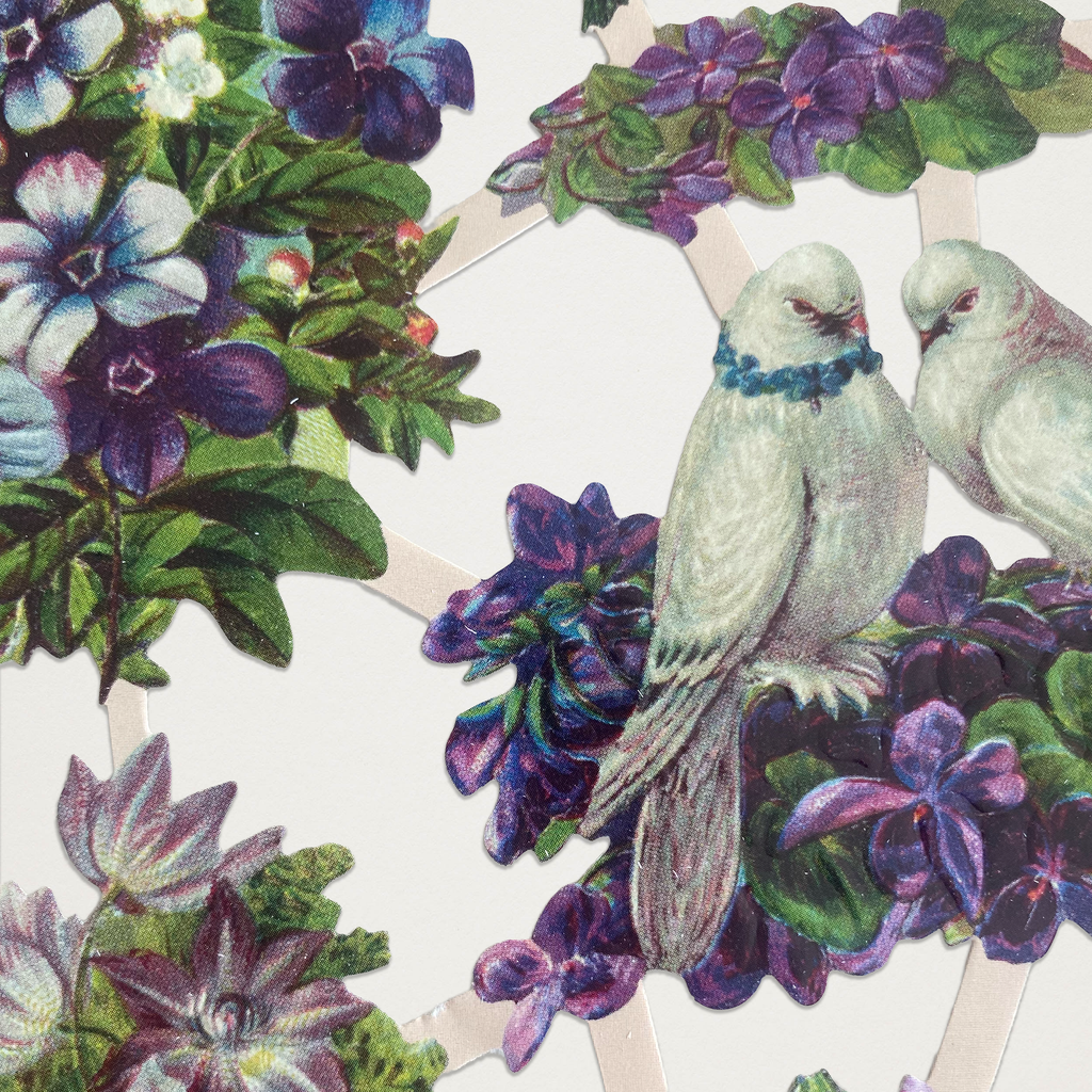 Gravuras vintage violeta