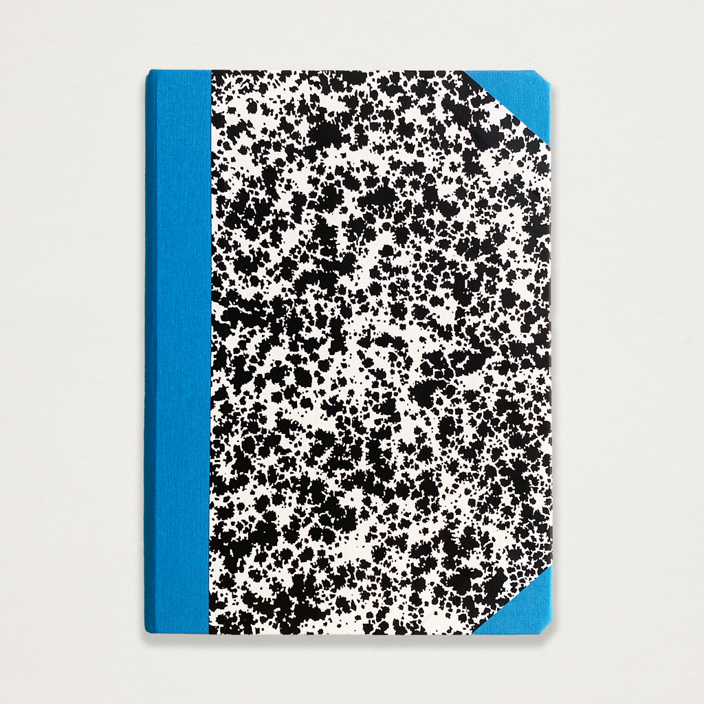 Caderno Nuvem Preto e branco + Azul A5