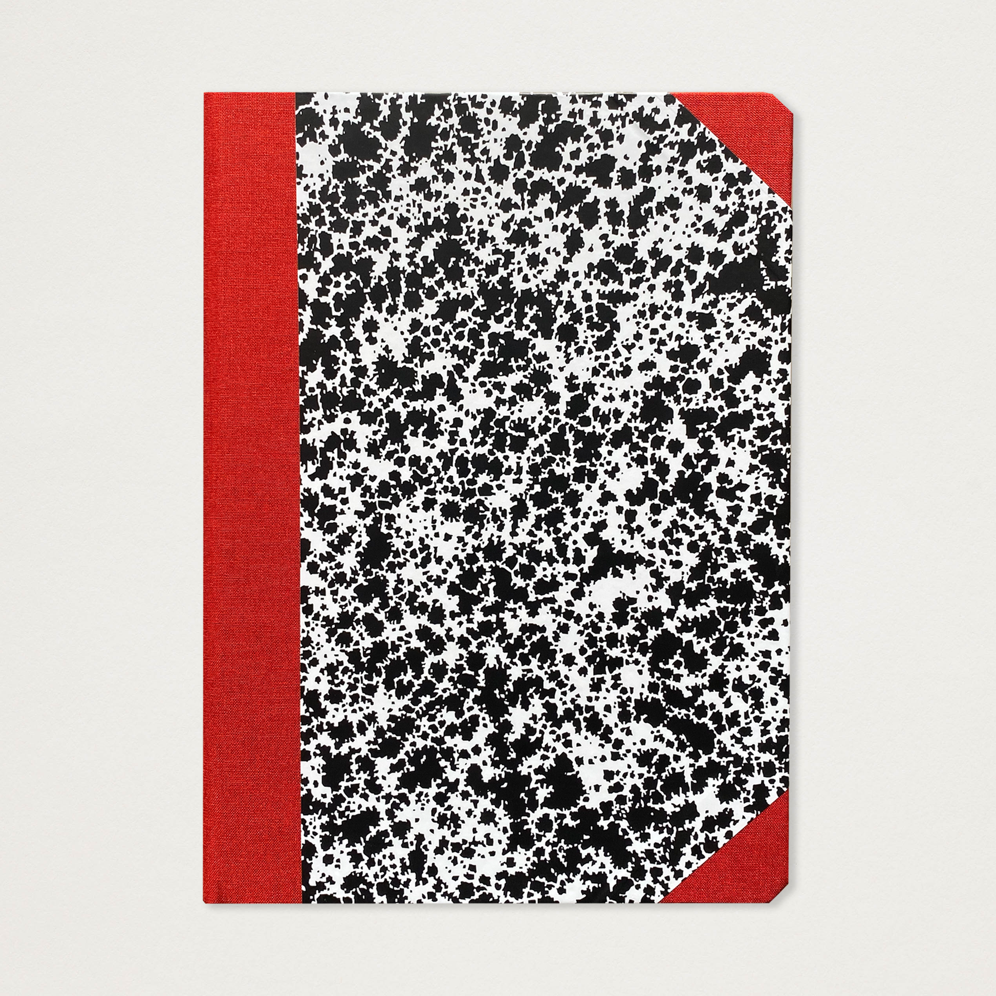 Caderno Nuvem Preto e branco + Vermelho A5