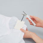 Japanese white retractable scissors