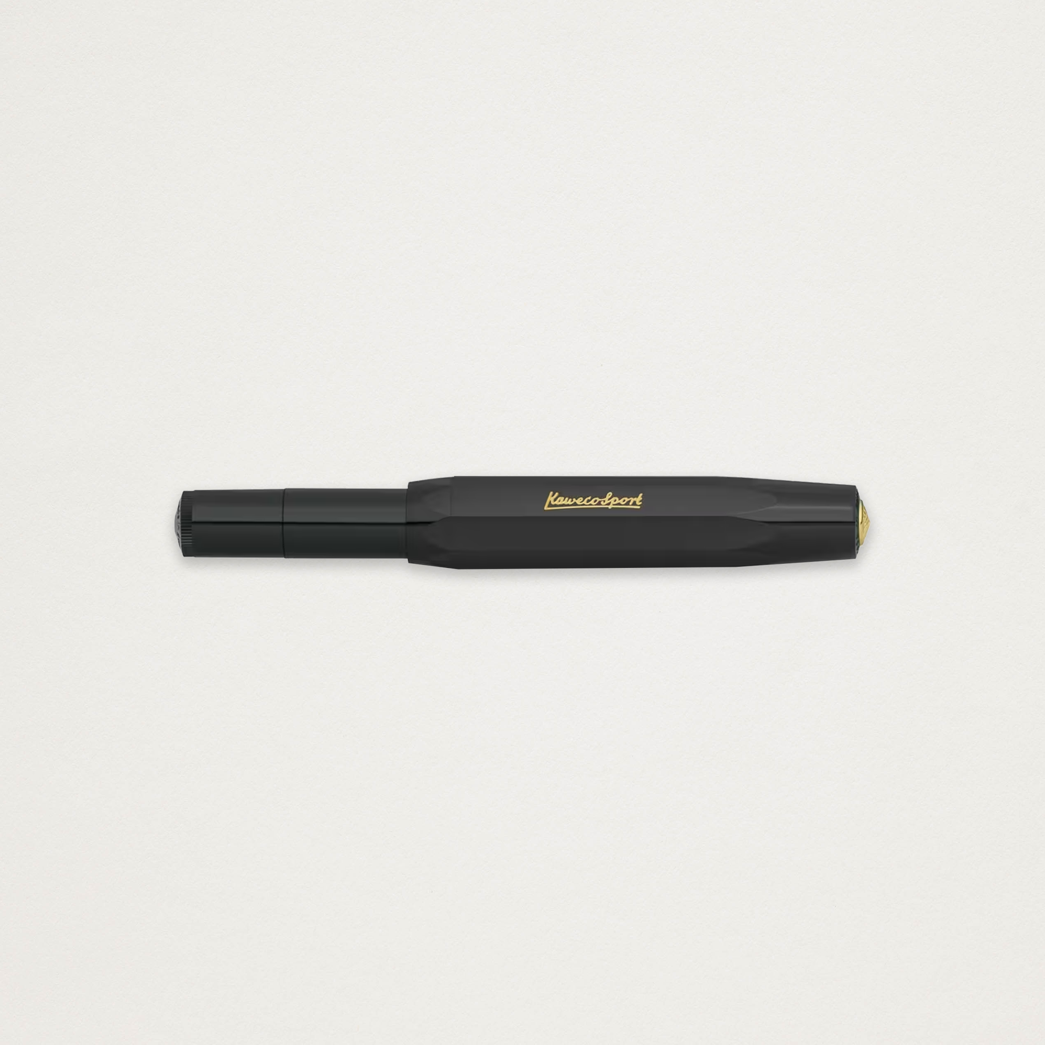 Caneta de aparo preta Kaweco Classic Sport