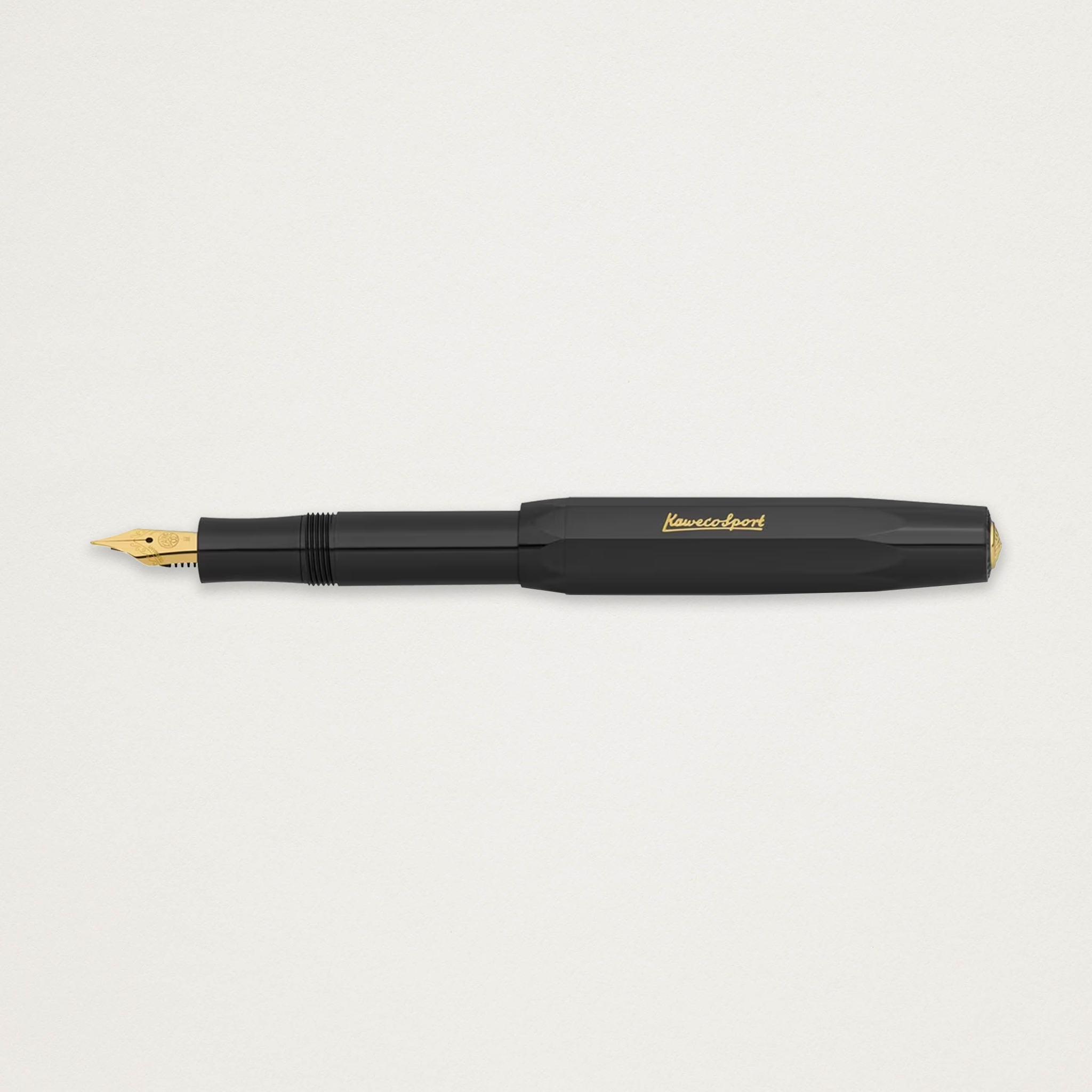 Caneta de aparo preta Kaweco Classic Sport