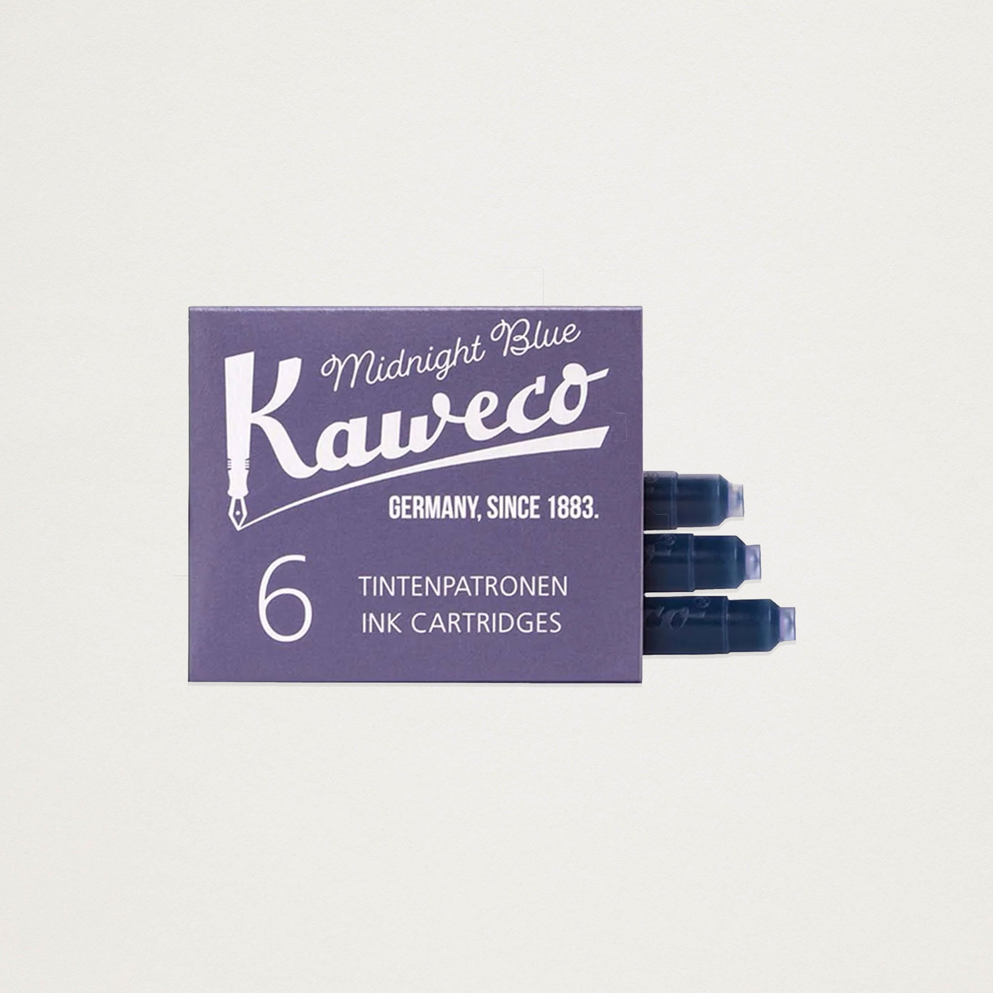 Cartuchos Kaweco Tinta Azul Escura Midnight Blue (x6)