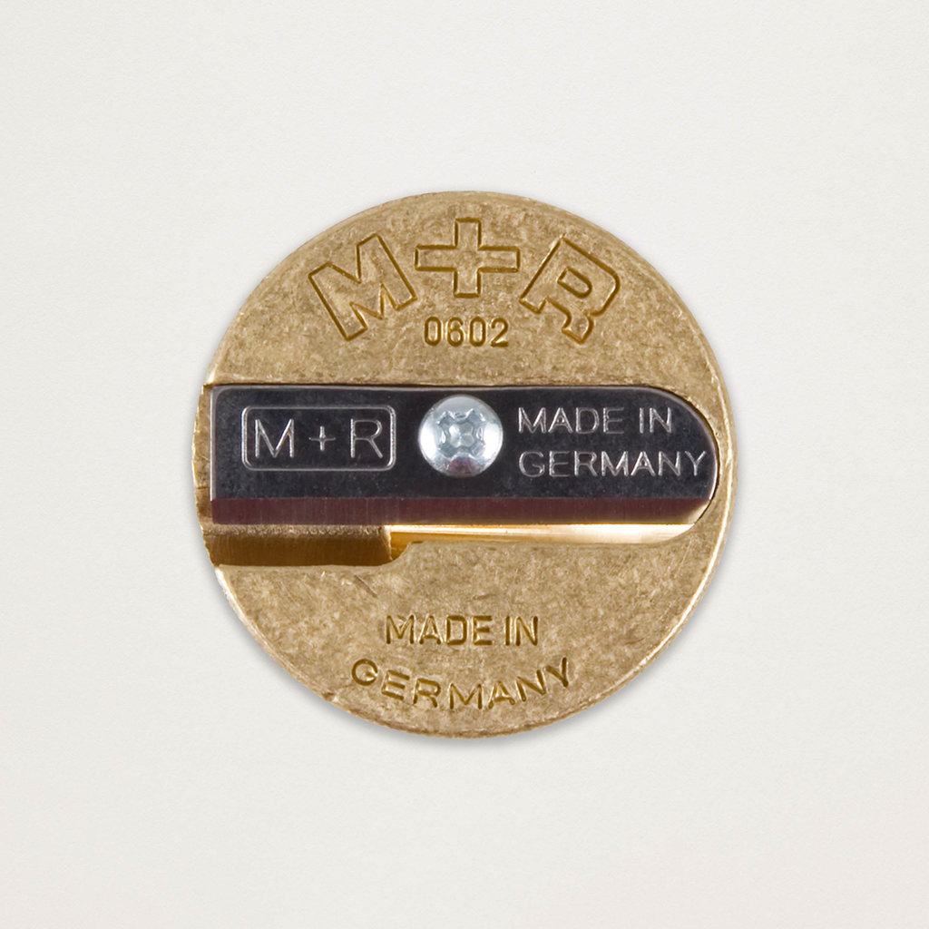 Double brass disc sharpener