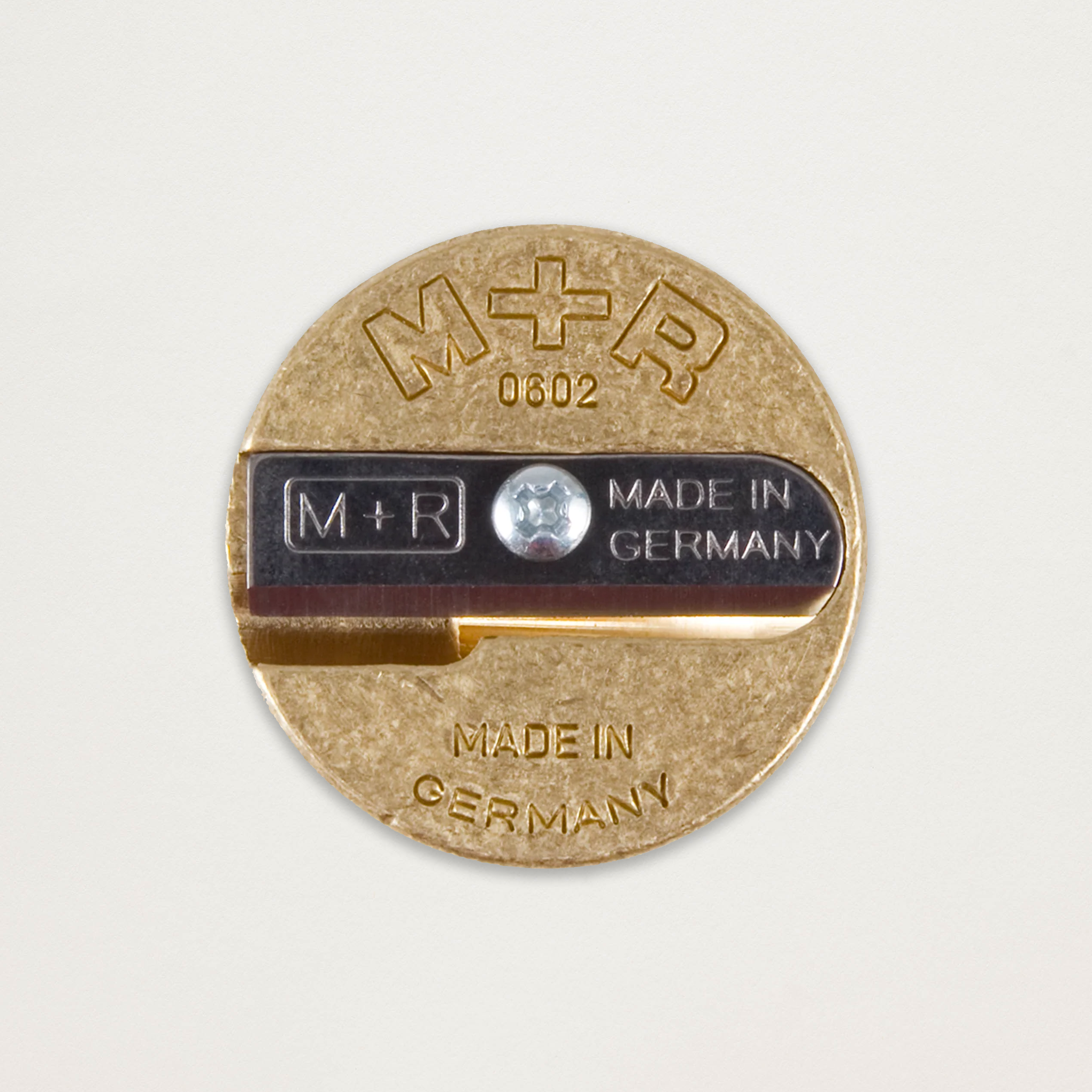 Afia disco duplo em latão