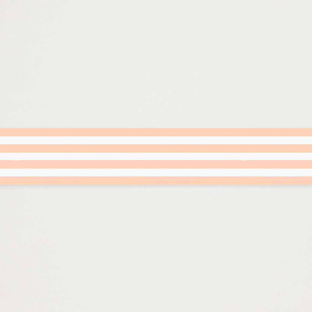 Washi Tape MT Riscas Pêssego e Creme