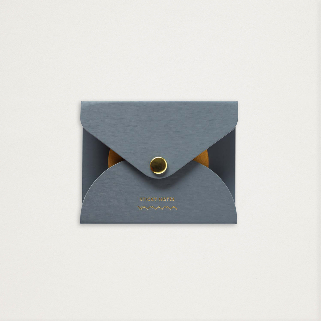 Post-its círculo dourado com bolsa