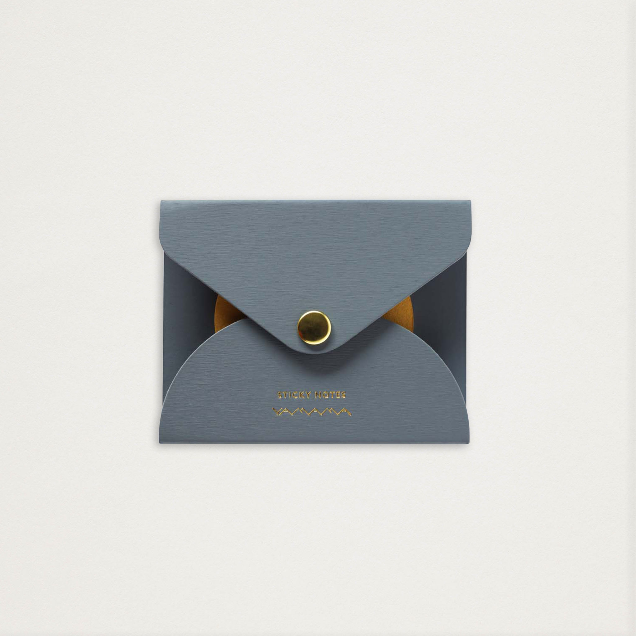 Post-its círculo dourado com bolsa