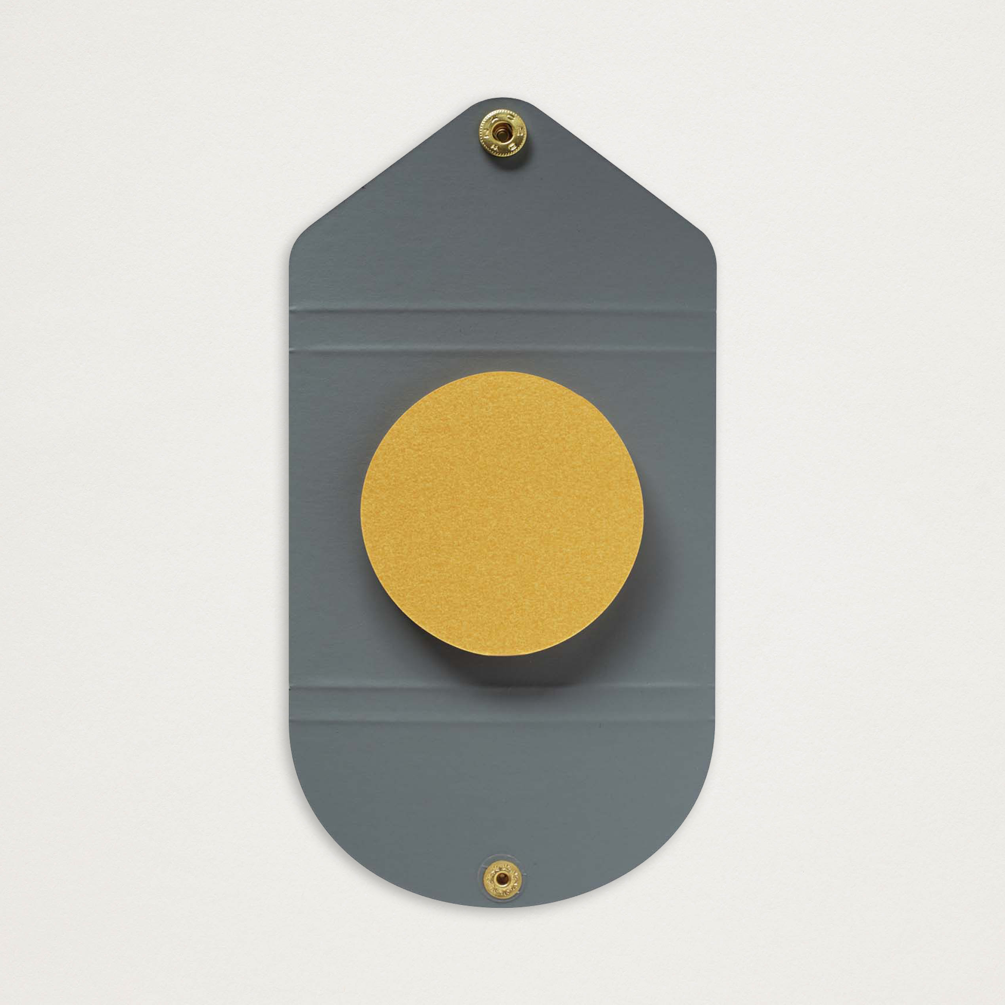 Post-its círculo dourado com bolsa