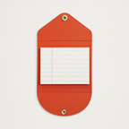 Post-its pautados com bolsa