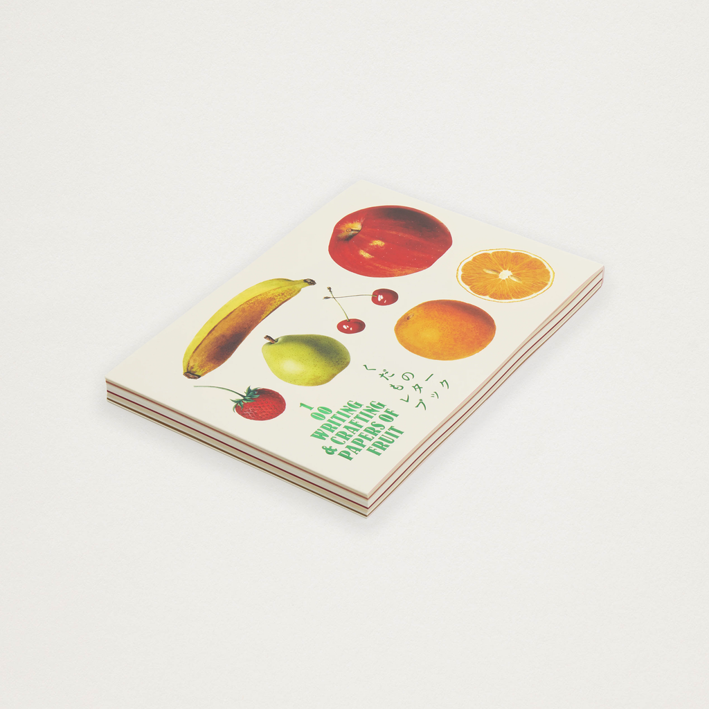 Bloco de Papel de Carta frutas vintage