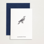 Mini Cartão Saudades tuas em letterpress