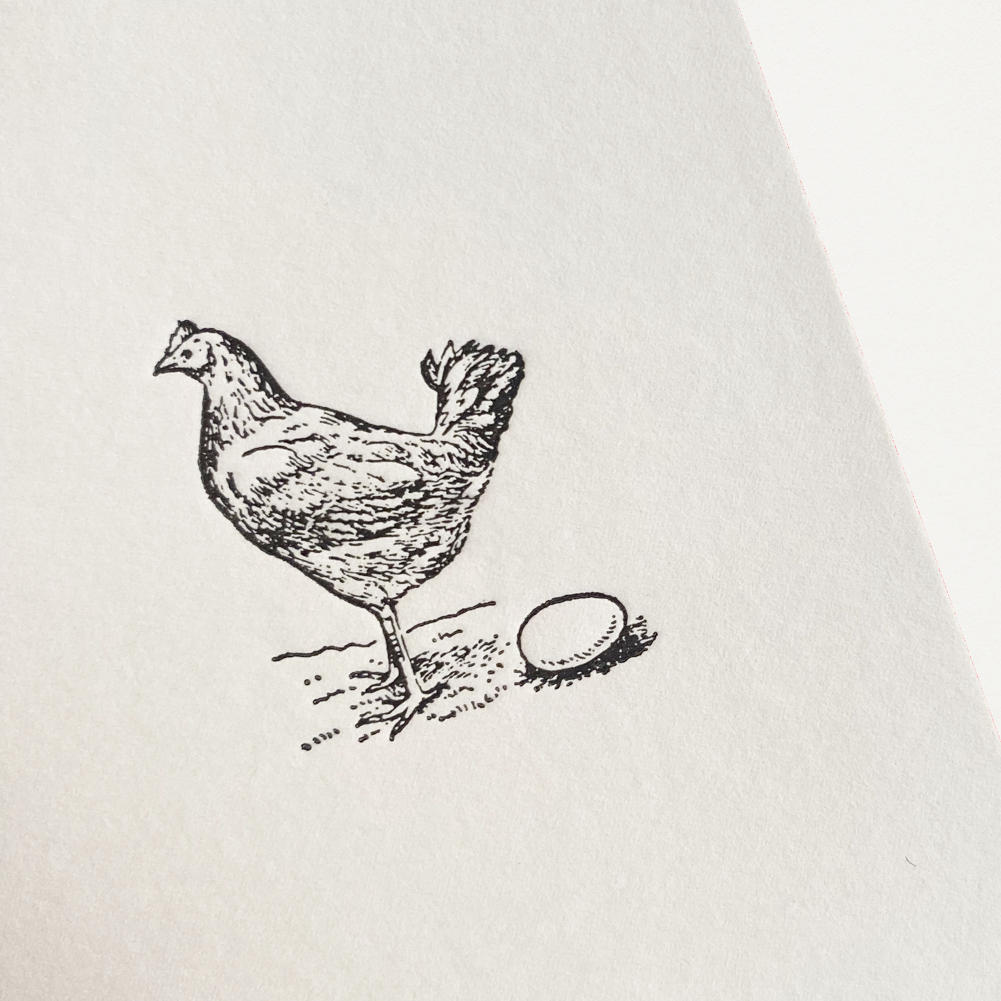 Mini Cartão Olá, mundo em letterpress