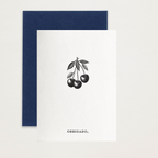 Mini cartão Obrigado em letterpress