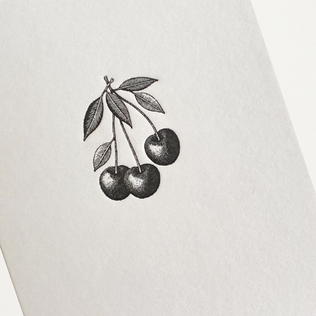 Mini cartão Obrigado em letterpress