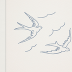 Cartão Andorinhas (x5)