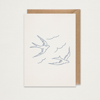 Cartão Andorinhas (x5)