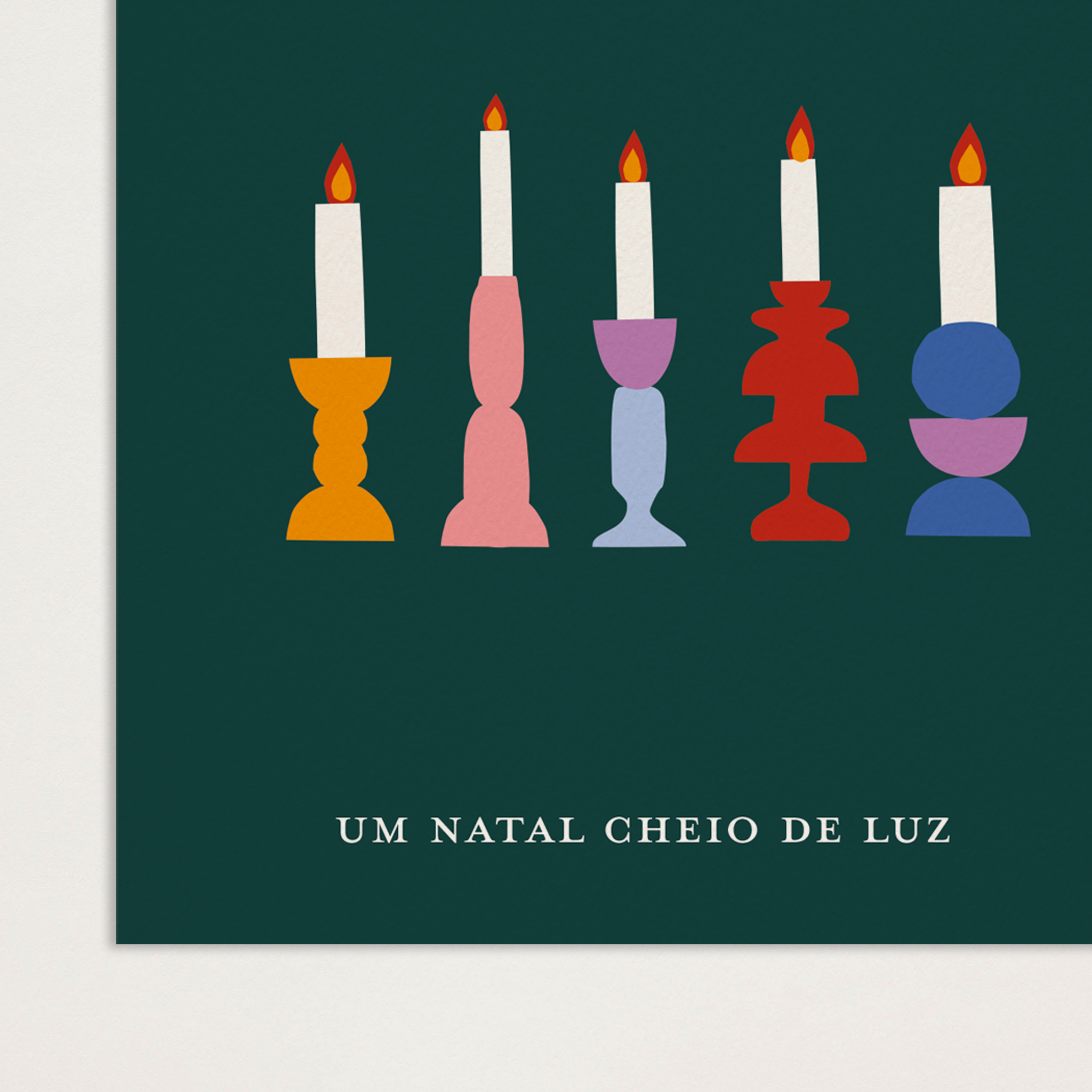 Cartão Um Natal cheio de luz
