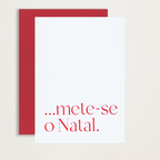 Cartão Mete-se o Natal