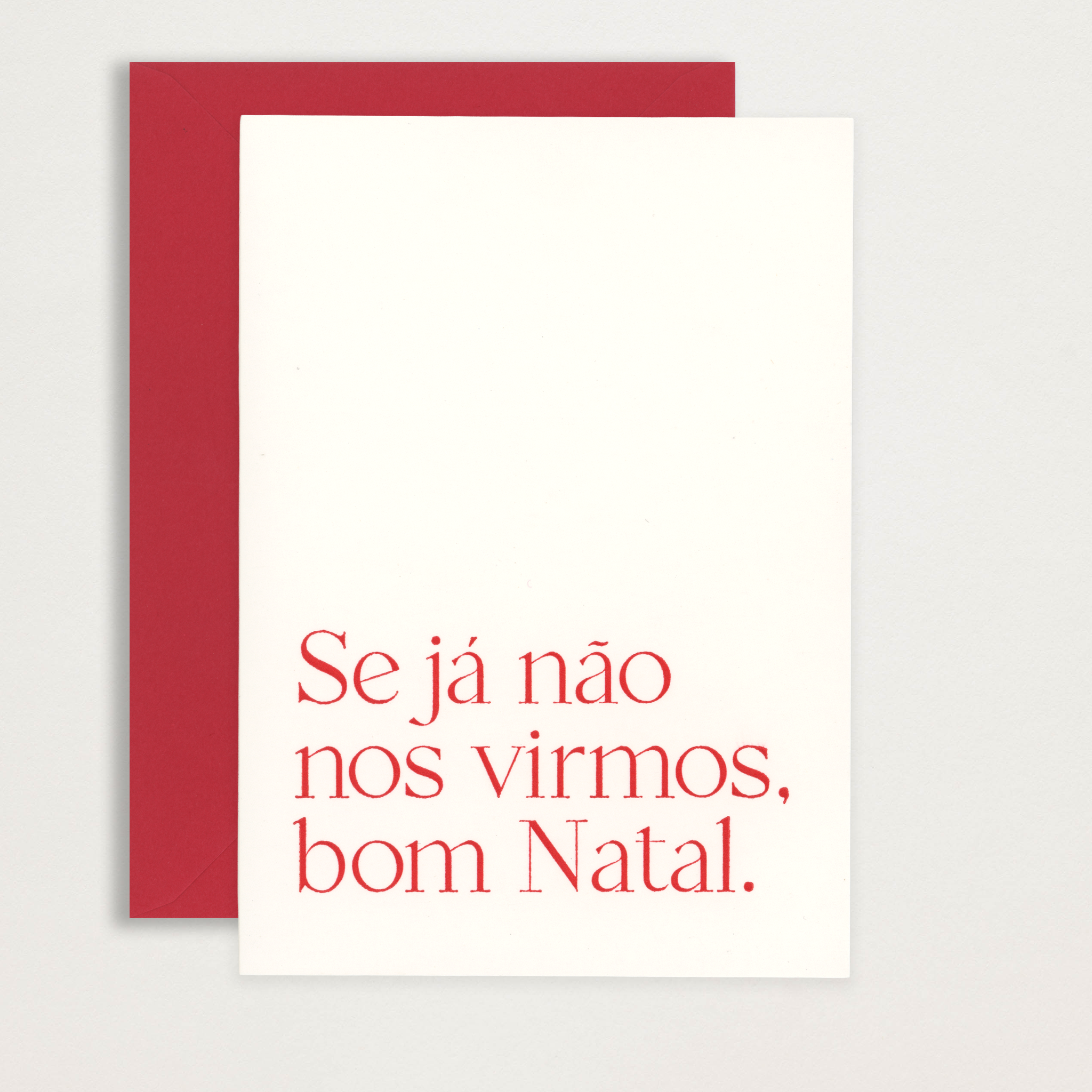 Cartão Se já não nos virmos