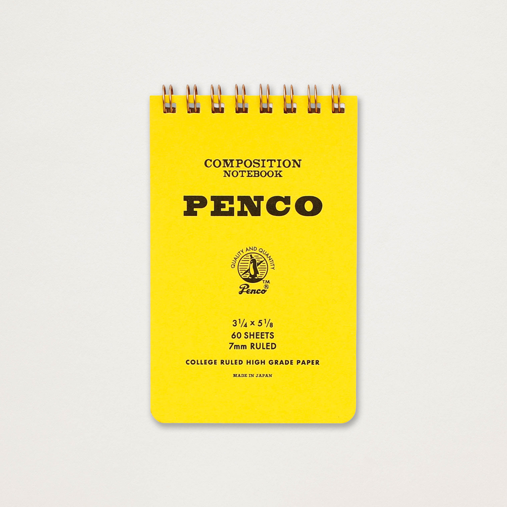 Bloco de Notas vertical amarelo Penco