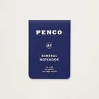 Bloco de Notas vertical azul escuro A7