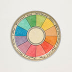 Prato de esmalte círculo cromático