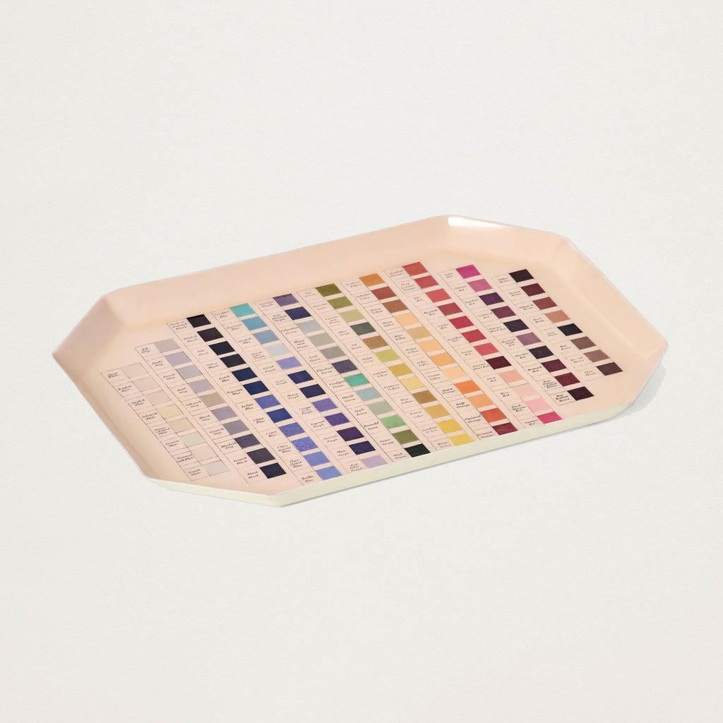 Tabuleiro de esmalte octogonal - Nomenclatura de Cores de Werner