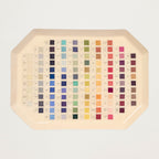 Tabuleiro de esmalte octogonal - Nomenclatura de Cores de Werner