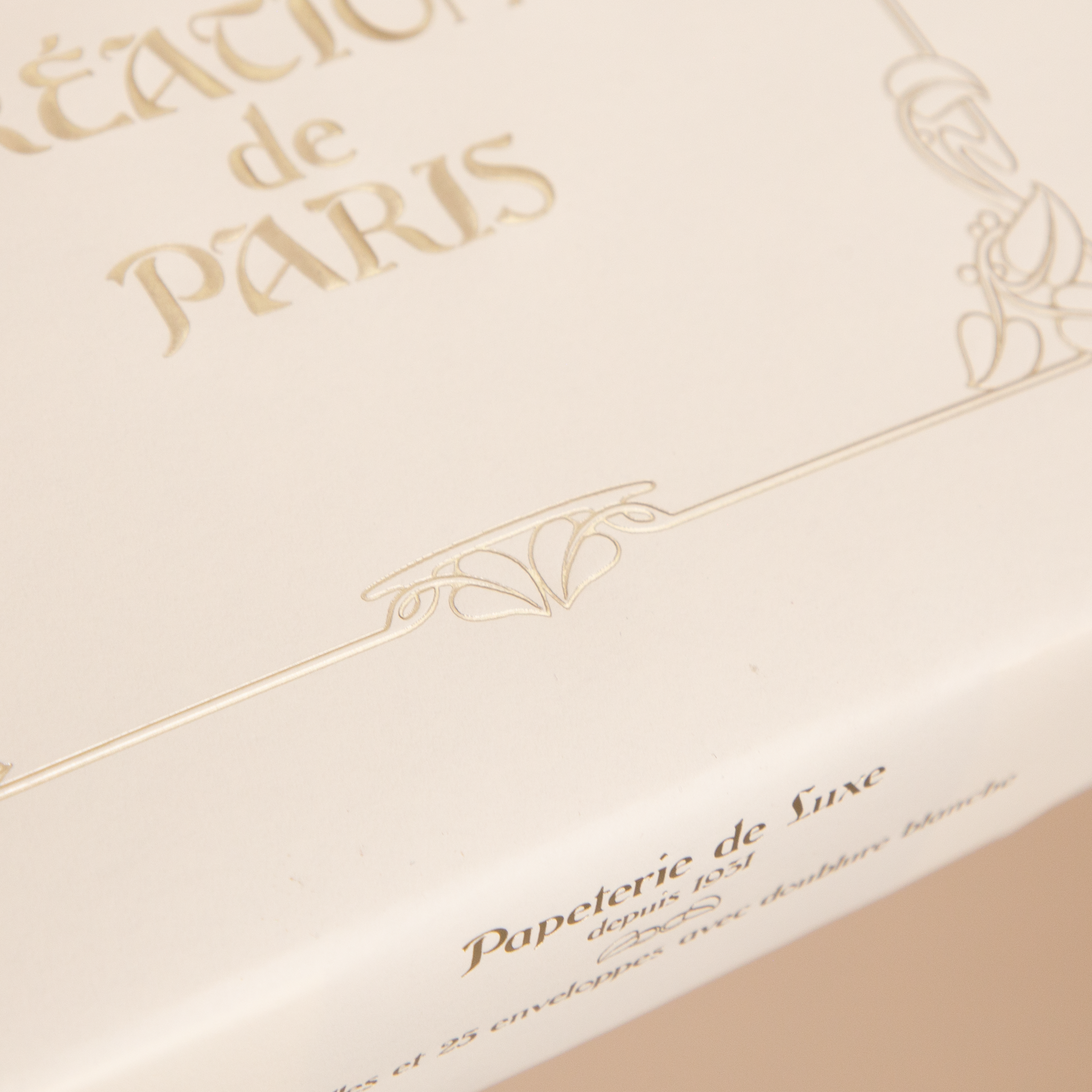 Papel de Carta Vergê beije