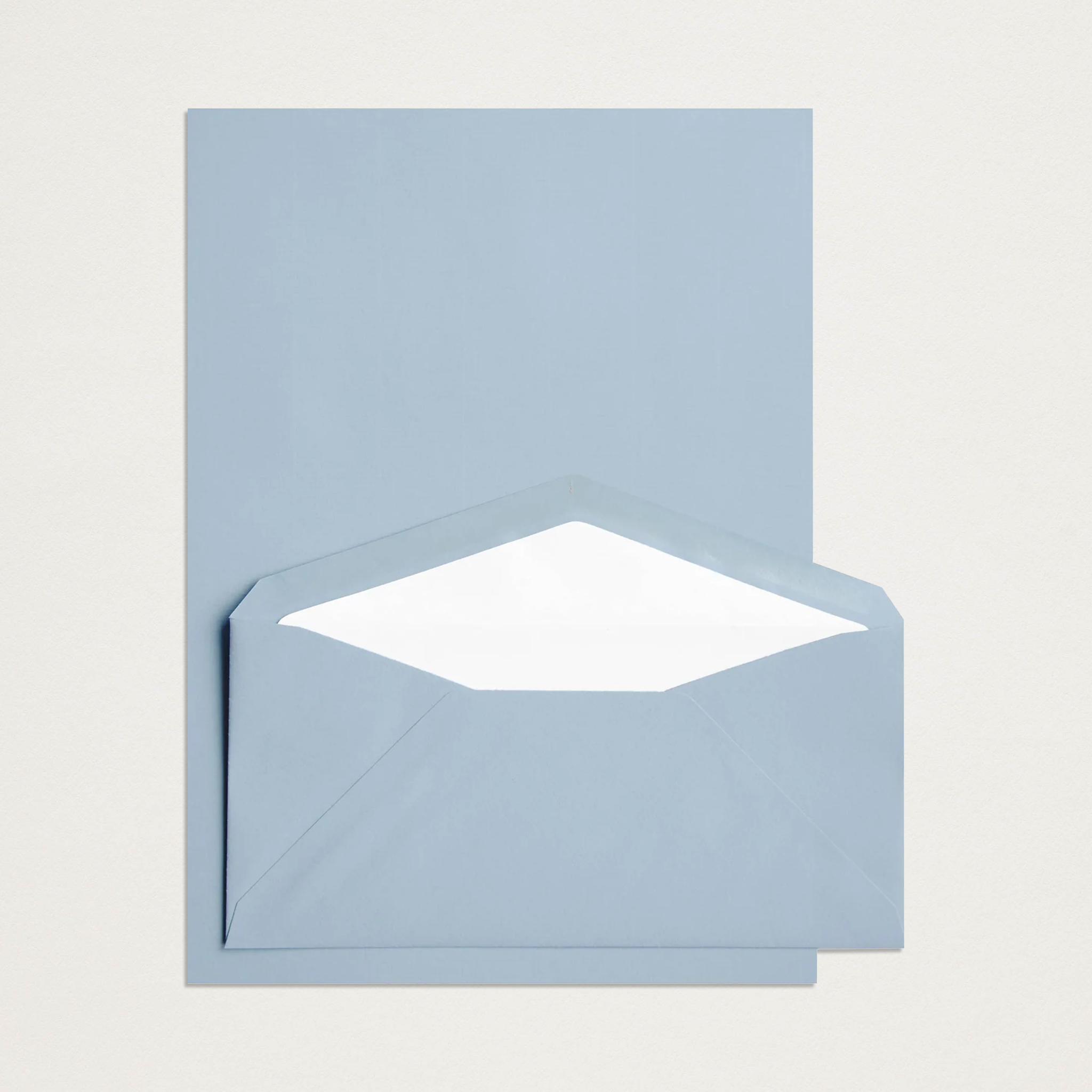 Conjunto papel de carta premium A4 azul